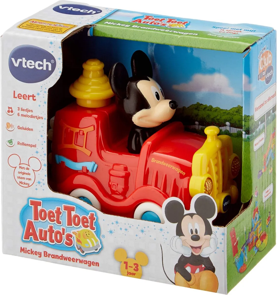 VTech Toet Toet Auto's Disney Mickey Brandweerwagen - Licht & Geluid