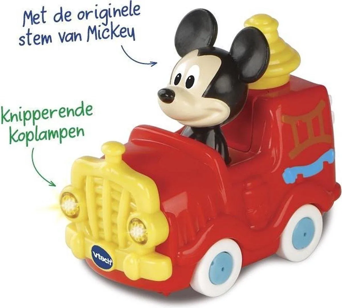 VTech Toet Toet Auto's Disney Mickey Brandweerwagen - Licht & Geluid