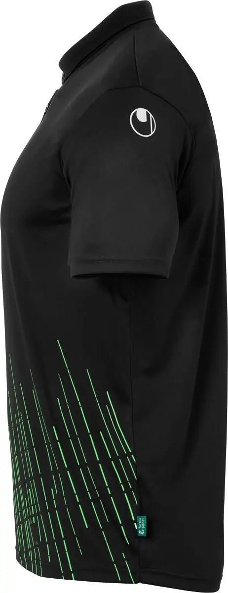 Uhlsport Score 26 Polo Kinderen 140 - Zwart/Fluo Groen