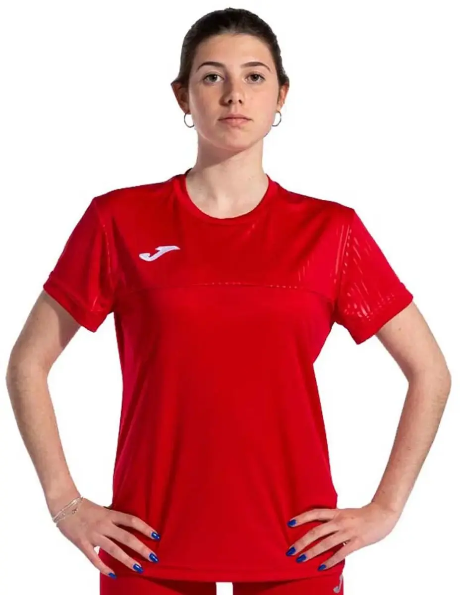 Joma Montreal T-shirt Met Korte Mouwen Rood XL Vrouw