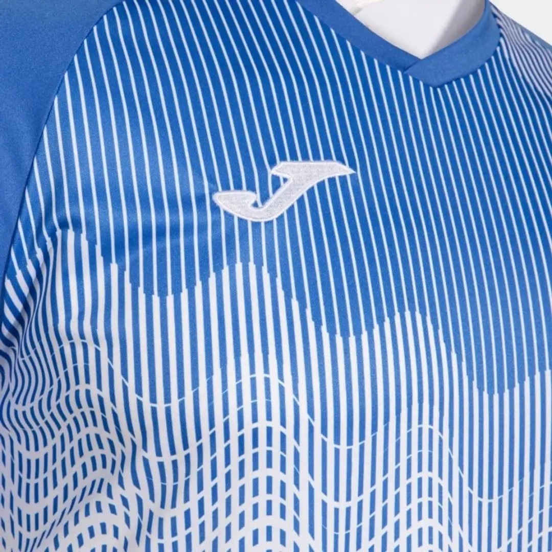 Joma Tiger Vi Heren T-shirt - XS - Wit/Koningsblauw