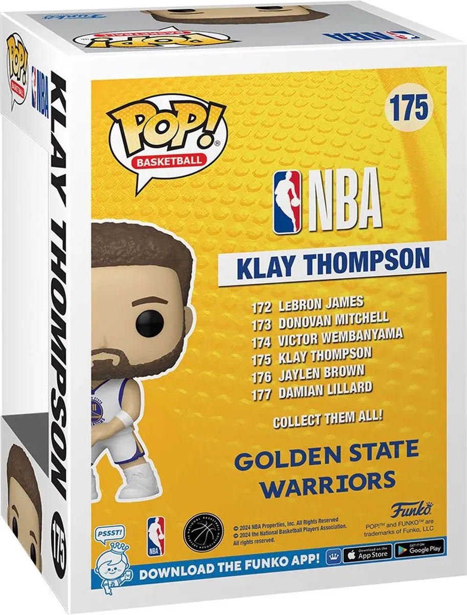 Funko Pop Basketball NBA Warriors Klay Thompson #175 - Multi