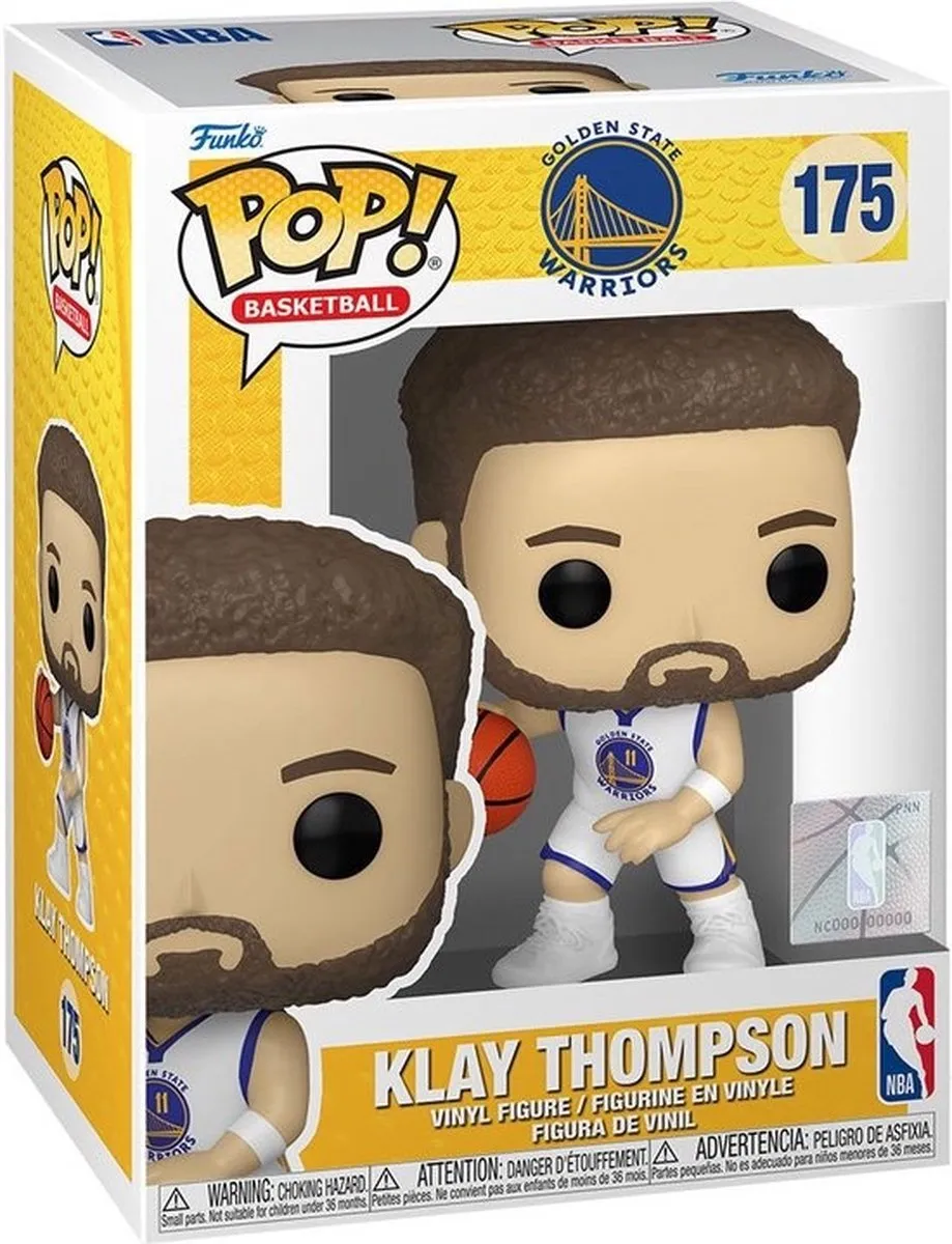 Funko Pop Basketball NBA Warriors Klay Thompson #175 - Multi - afbeelding 6 van 6