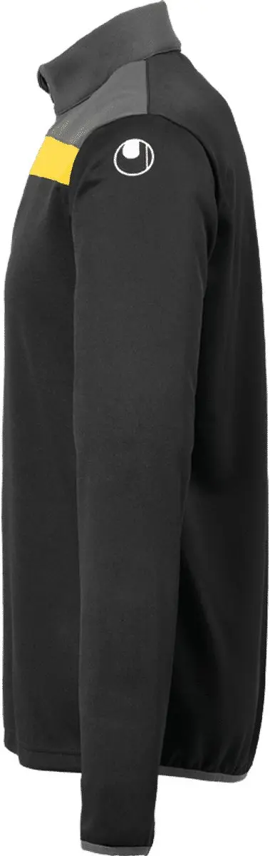 Uhlsport Offense 23 Ziptop Heren - L - Zwart/Antraciet/Limoen