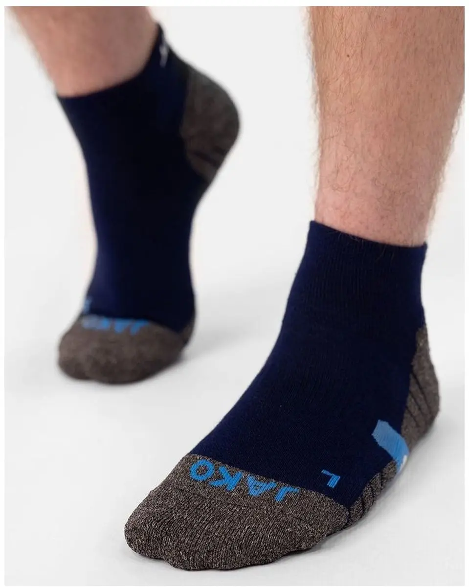 JAKO Korte Sokjes Navy - Maat 39-42
