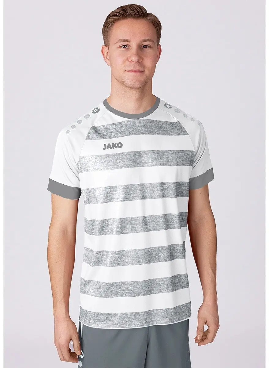 JAKO Celtic Melange Shirt Heren - XXL - Steengrijs/Wit