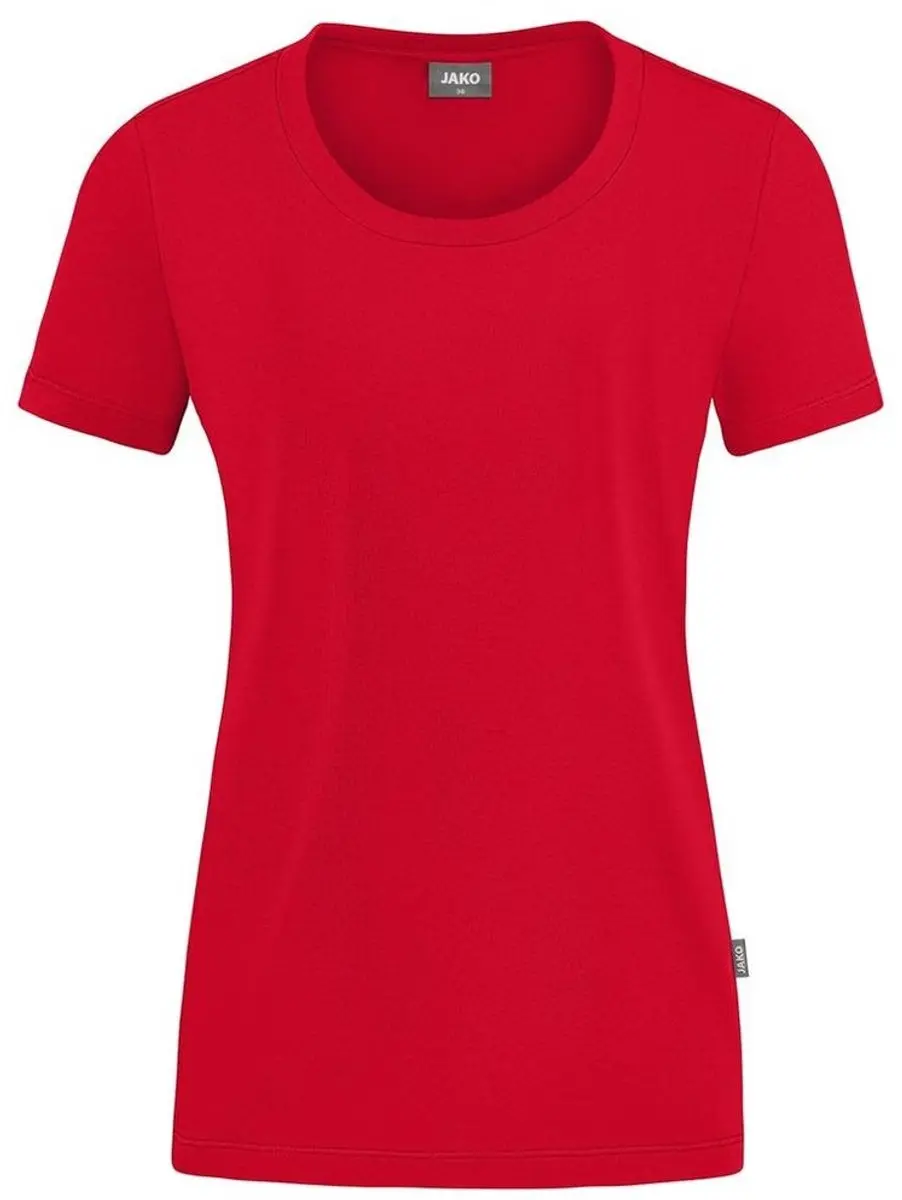 JAKO Organic Stretch-T-Shirt Dames - Rood - Maat 36
