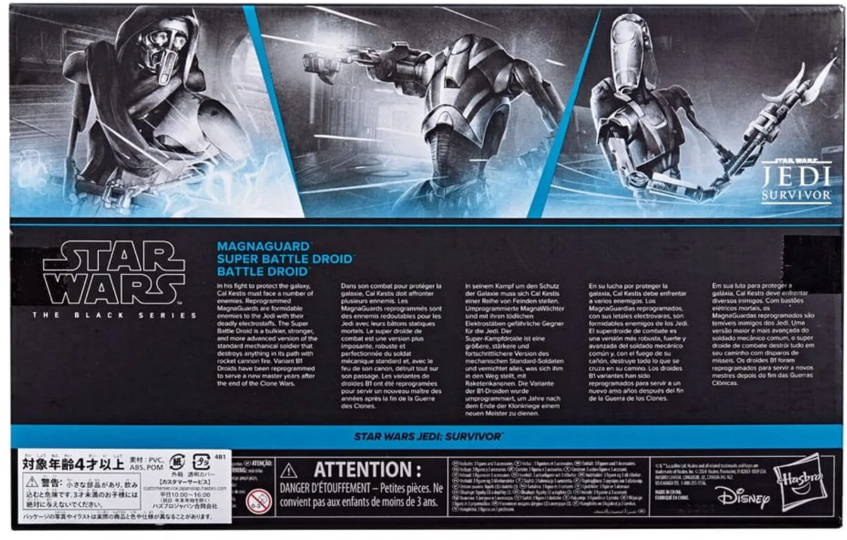 Hasbro Star Wars Jedi Survivor Black Series HASF9230 - 3-Pack Magna Guard/Super Battle Droid/Battle Droid