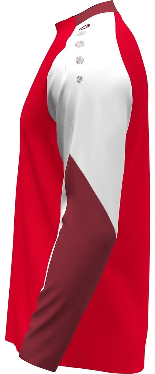 Jako Dynamic Longsleeve Kinderen 140 - Rood/Wit/Donkerrood