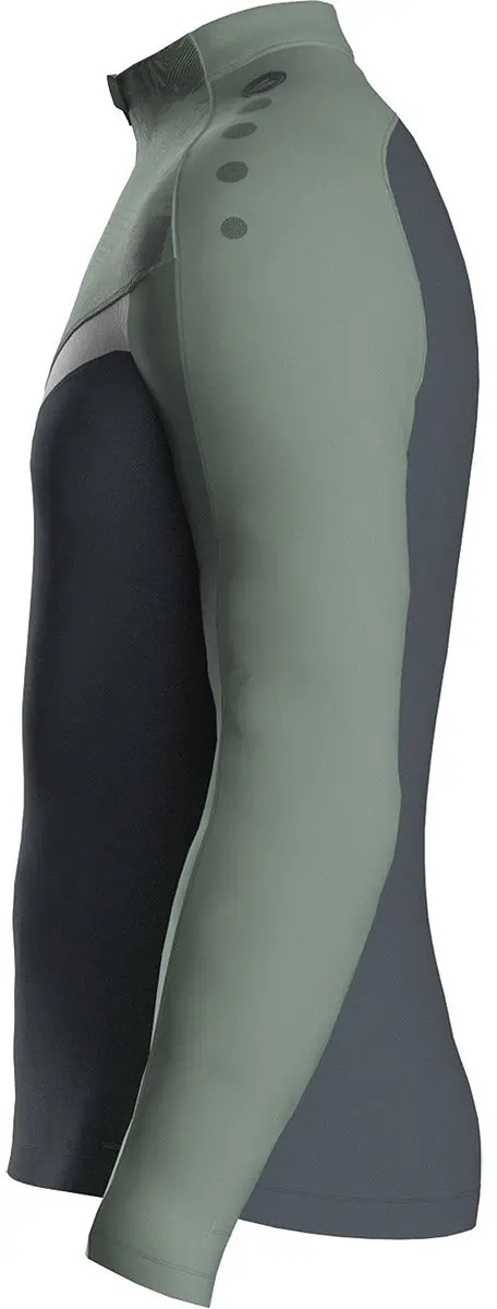 JAKO Iconic Ziptop Heren - XL - Zachtgrijs/Mintgroen