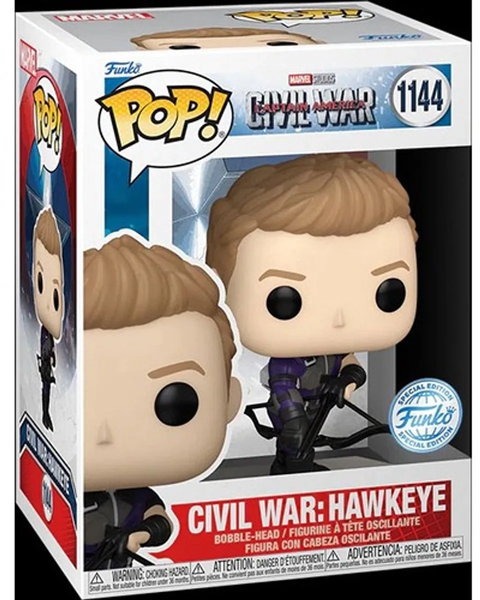Funko Pop! Marvel Civil War Captain America 1144 - Multi