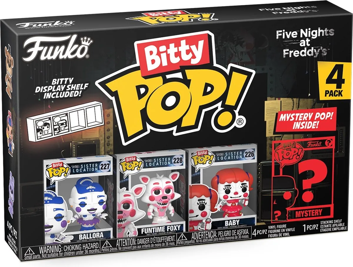Funko Pop! Five Nights at Freddy's Bitty Ballora - 4 Stuks - Veelkleurig