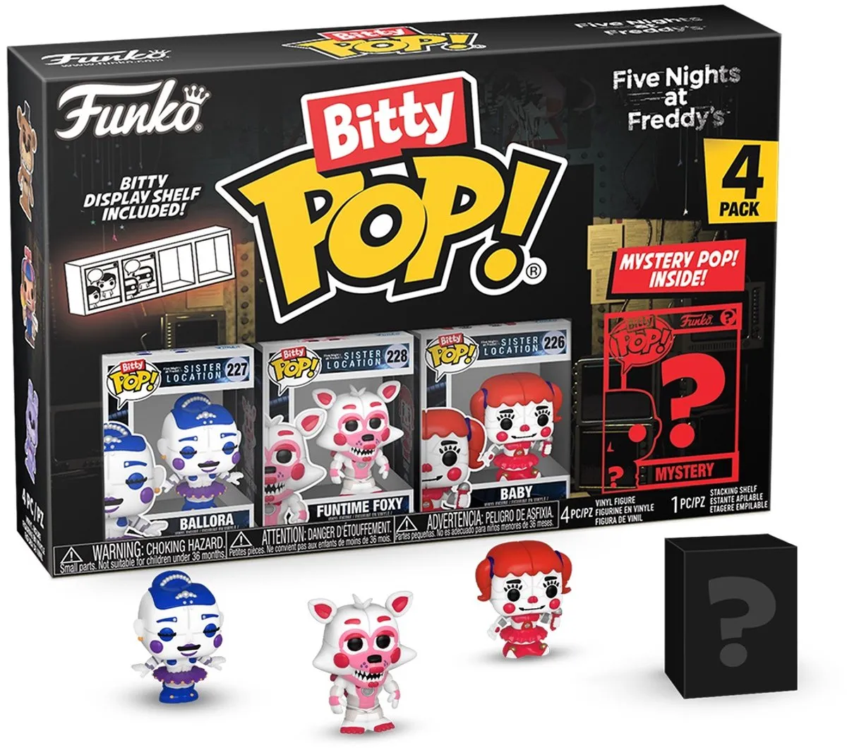 Funko Pop! Five Nights at Freddy's Bitty Ballora - 4 Stuks - Veelkleurig