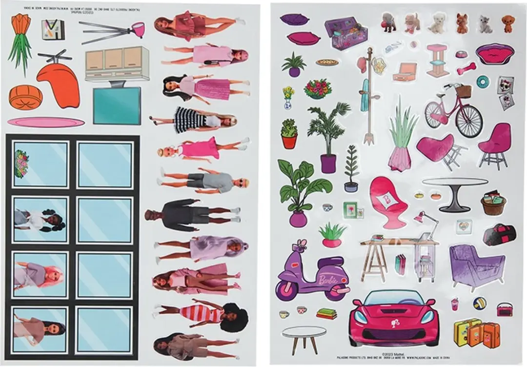 Paladone Barbie Droomhuis Licht met Stickers - 5x1.5W - Ø13.3cm - Veelkleurig
