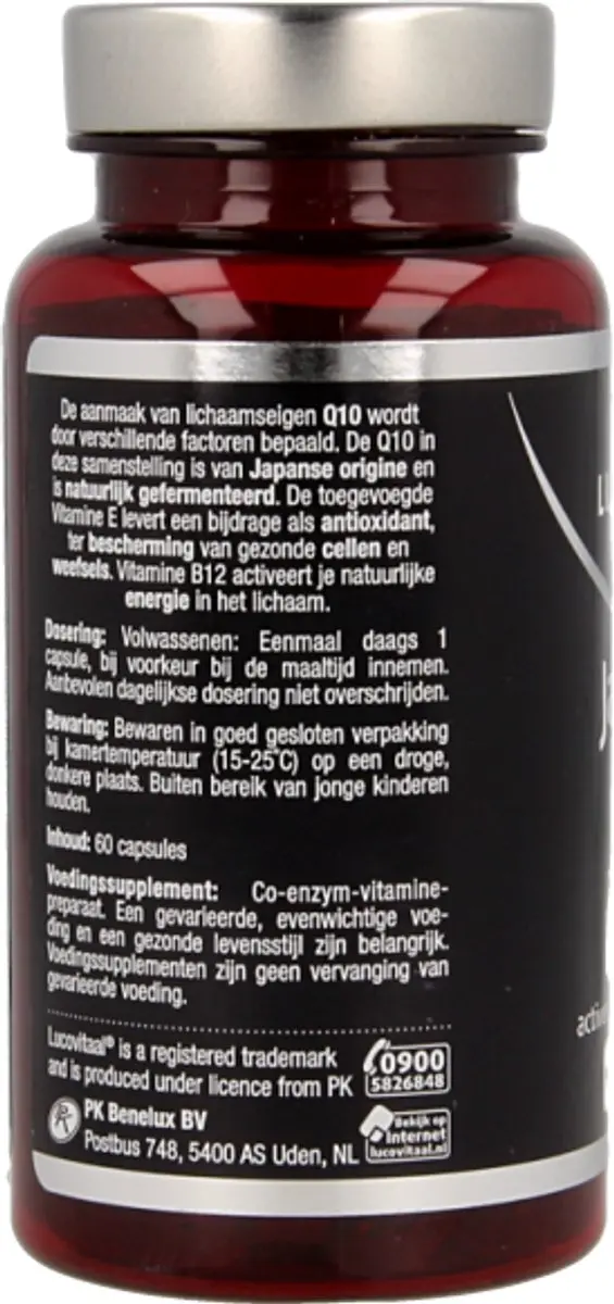 Lucovitaal Japanse Q10 One a Day 200mg - 60 Capsules - afbeelding 3 van 6