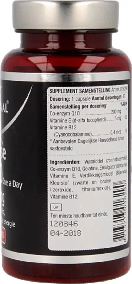 Lucovitaal Japanse Q10 One a Day 200mg - 60 Capsules - afbeelding 4 van 6