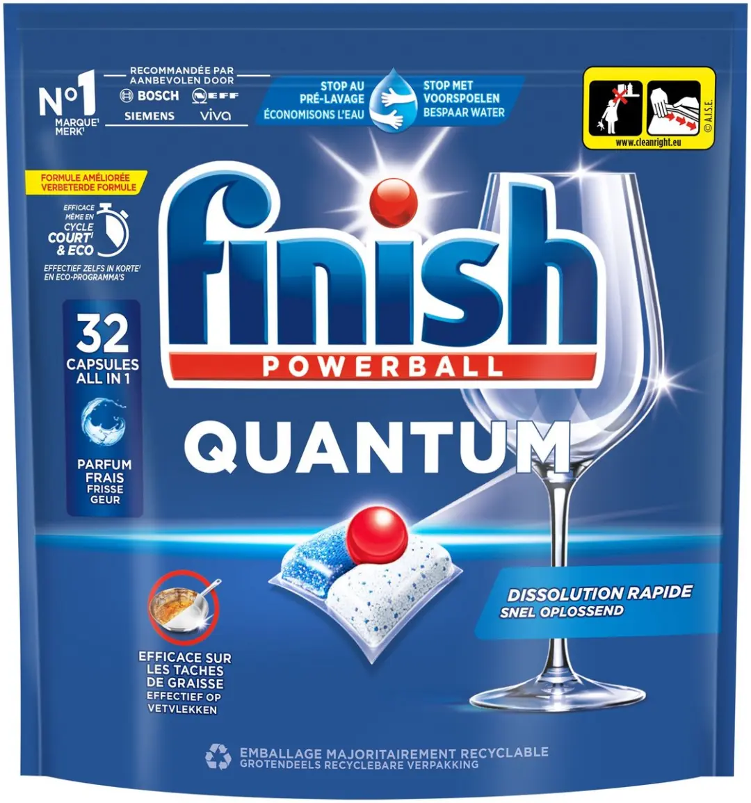 Finish Vaatwastabletten Powerball Quantum All-In-1