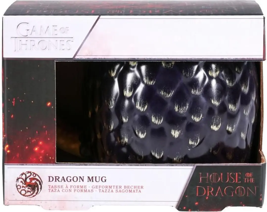 Paladone House of the Dragon 3D Dragon Egg Mok 500ml - PP11583DR - Gouden/Zwart