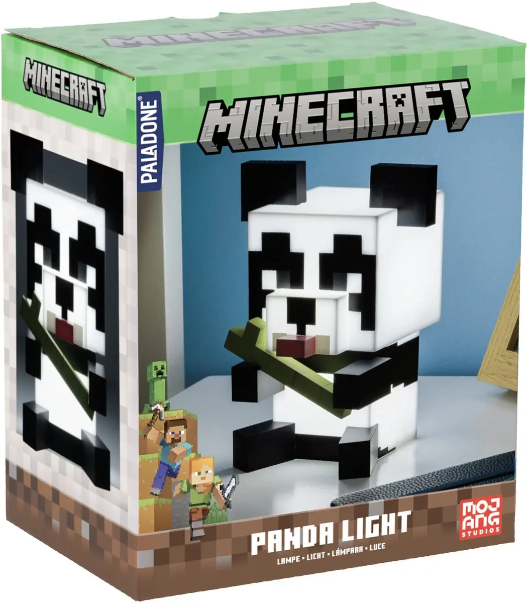 Paladone Minecraft Panda Light - Nachtlamp 1 Lichtpunt - Panda - 3x AAA