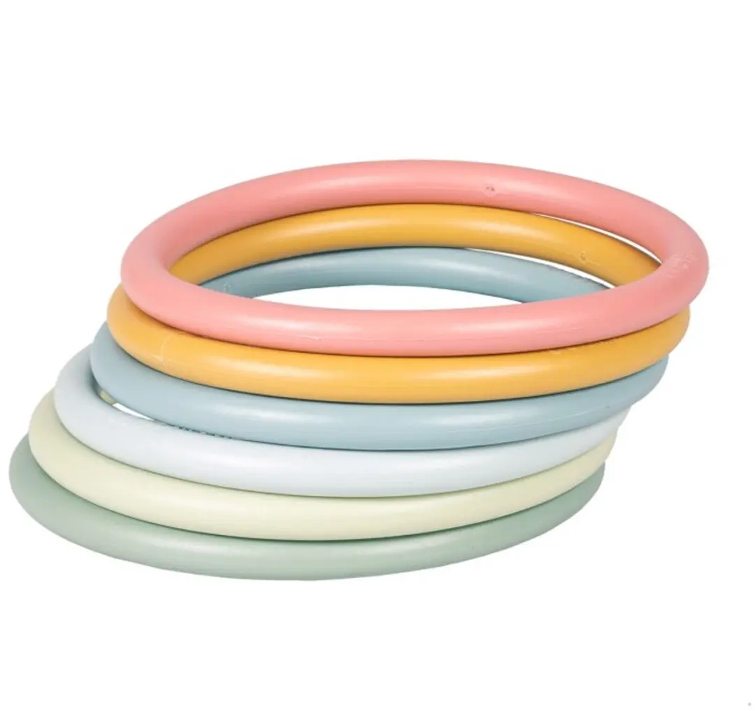 Little Dutch Activity Ringen Set - 6 Stuks - Print