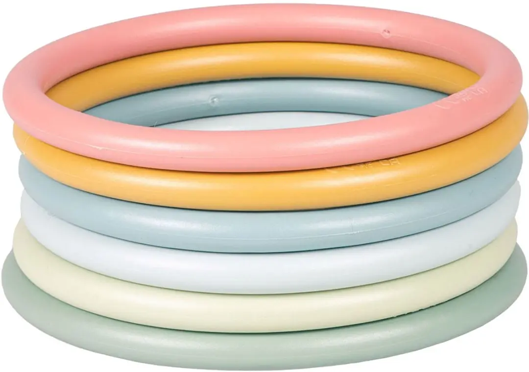 Little Dutch Activity Ringen Set - 6 Stuks - Print