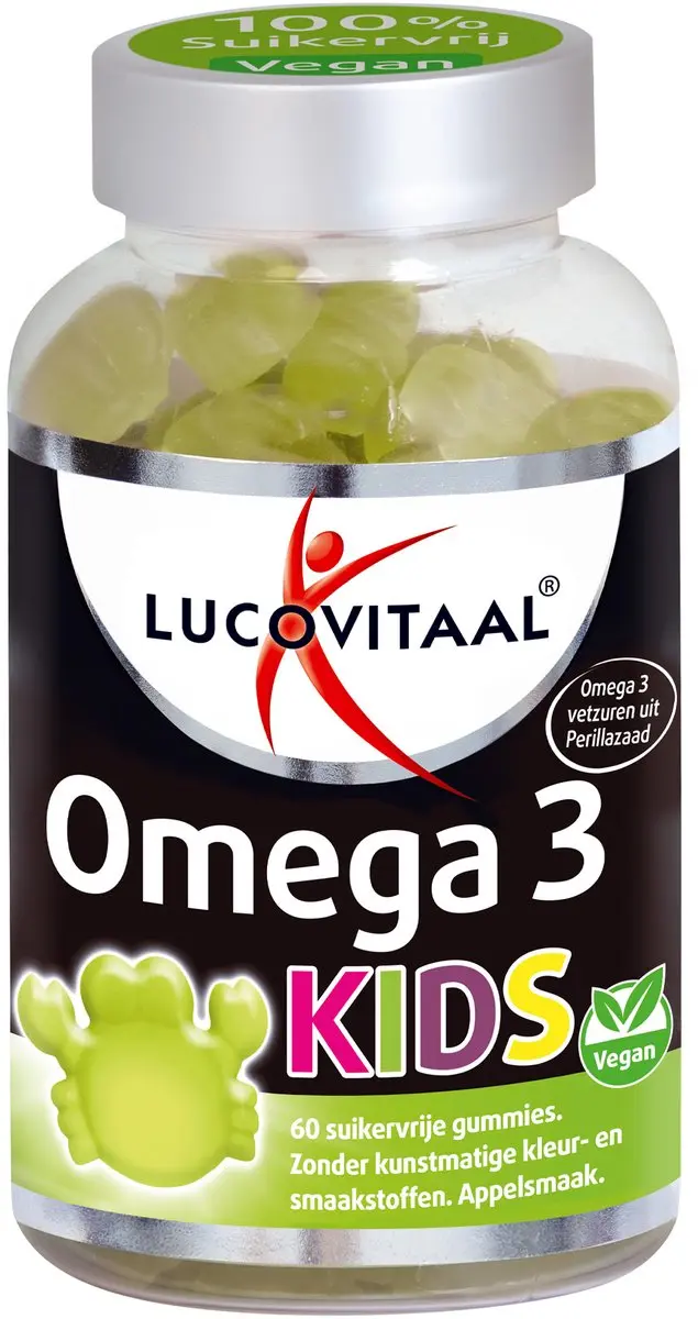 Lucovitaal Omega 3 Kids Gummies Appel