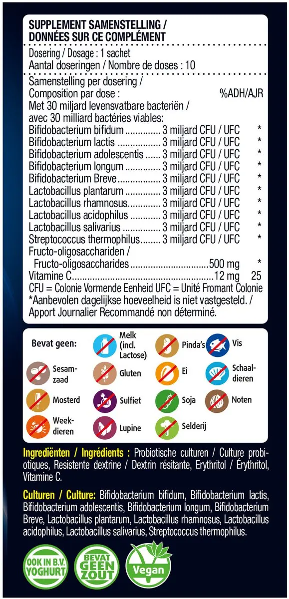 Lucovitaal Pre & Biotica Supplement 10 Sachets - afbeelding 4 van 5