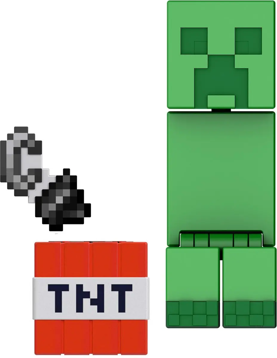 Minecraft Creeper Core Figure JCN29 - Meerkleurig