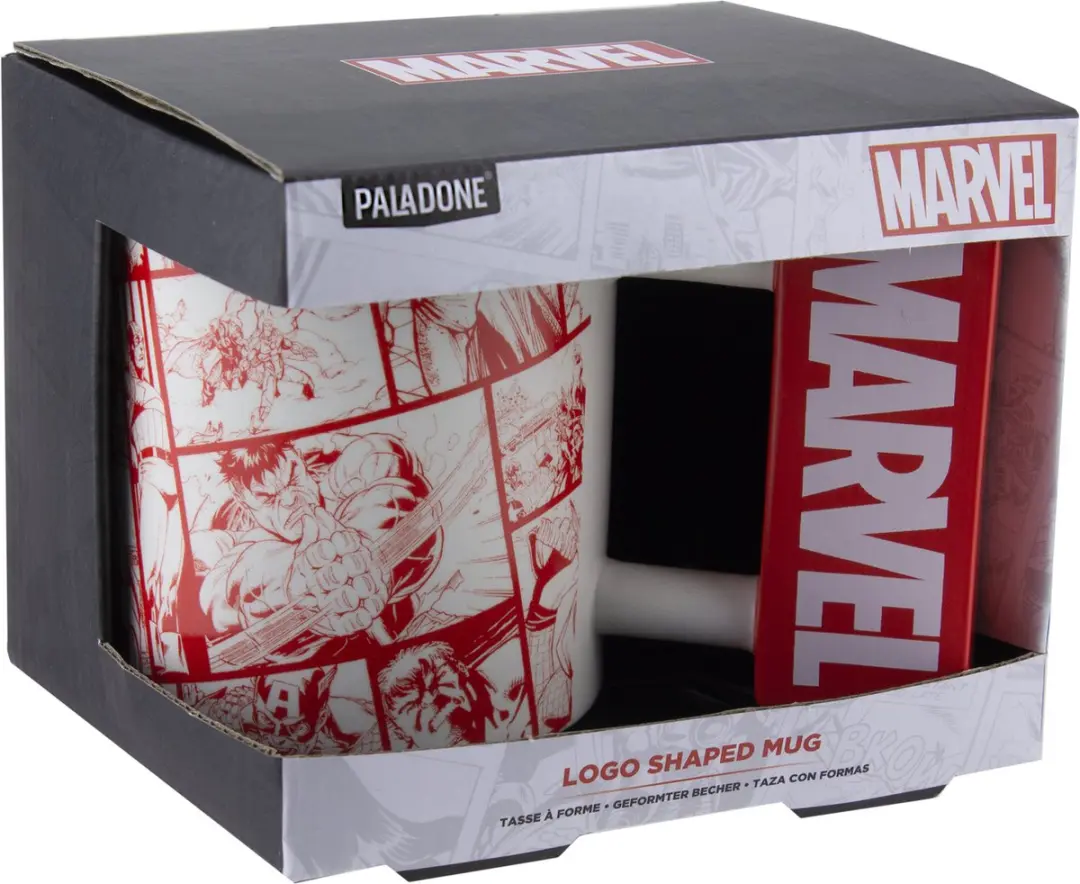 Paladone Marvel Logovormige Mok - 450ml - Multicolor