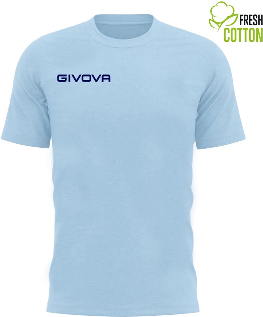 Katoenen T-shirt Givova Fresh Azul Claro Blauw