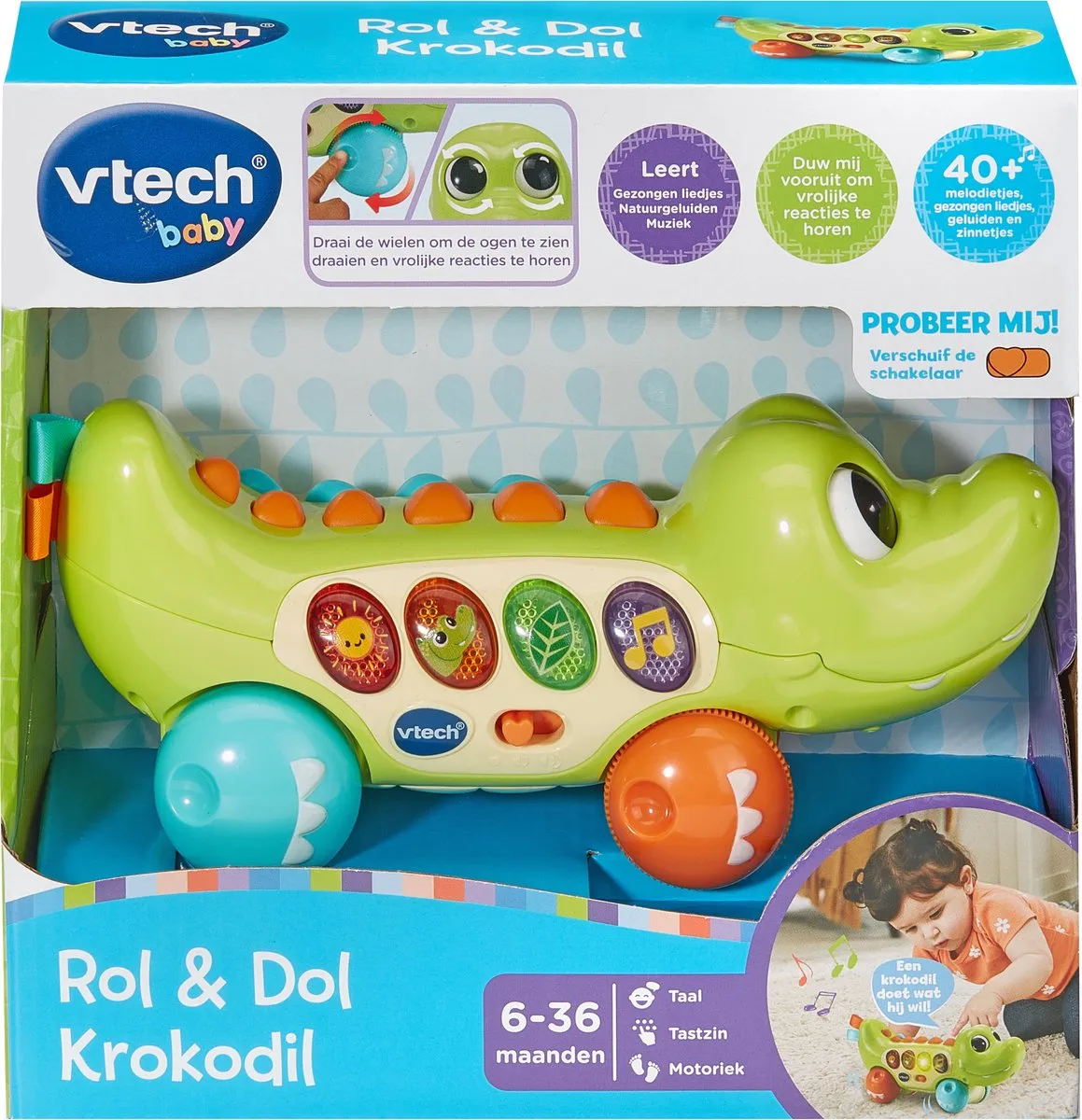 Vtech Baby Dierenvriendjes Krokodil Educatief Speelgoed - Multi