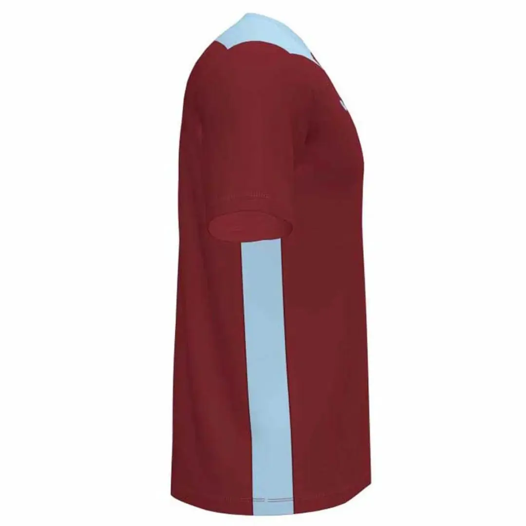 Joma Championship VI Shirt Kinderen - Bordeaux/Hemelsblauw 134