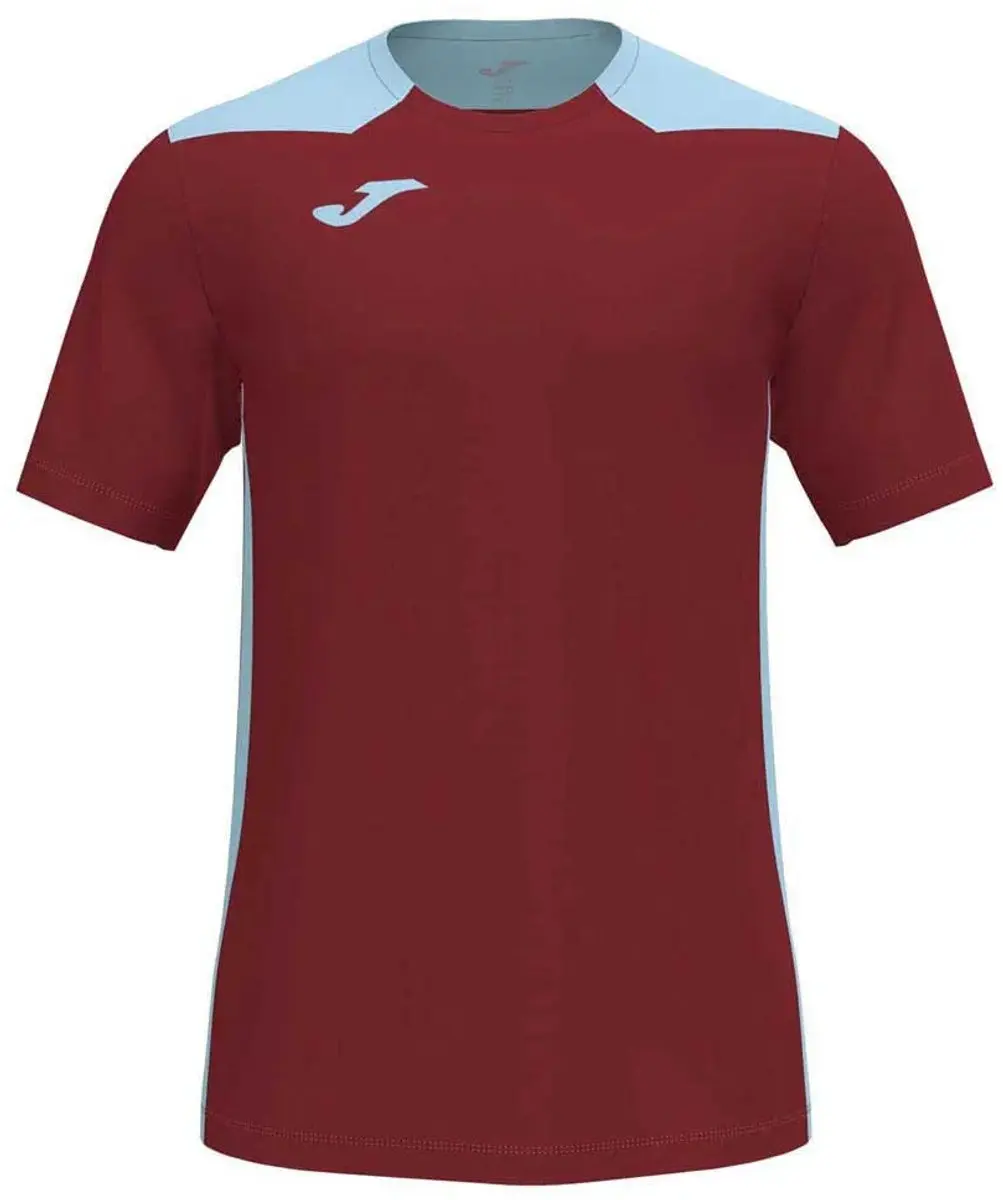 Joma Championship VI Shirt Kinderen - Bordeaux/Hemelsblauw 134