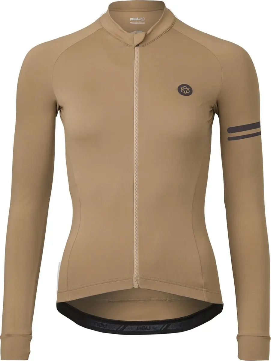 AGU Solid Fietsshirt Lange Mouwen Trend Dames