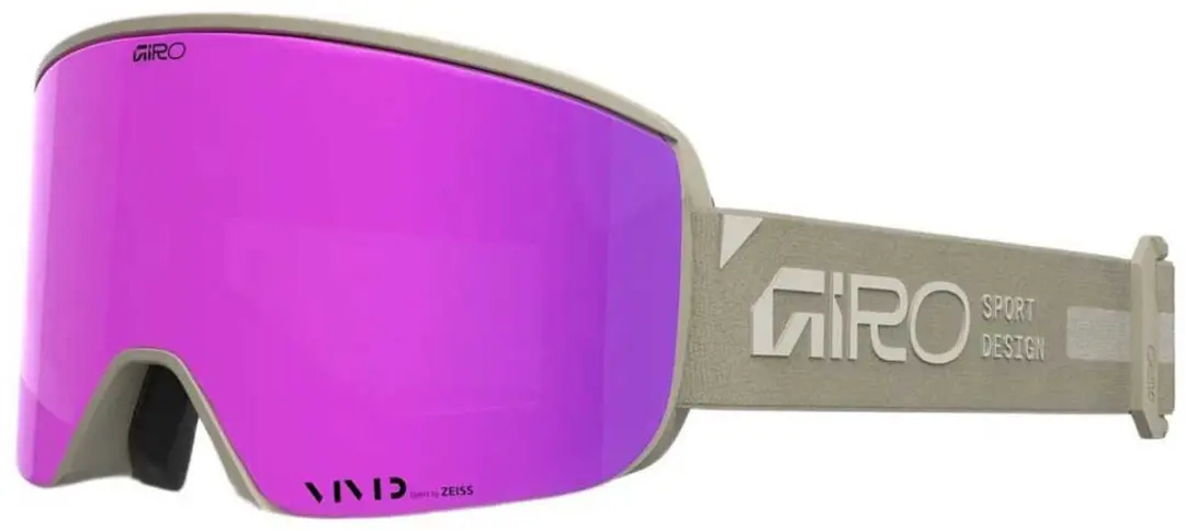 Giro Ella Rails Skibril Voor Dames Beige,Roze Vivid Pink/CAT2+Vivid Infrared/CAT