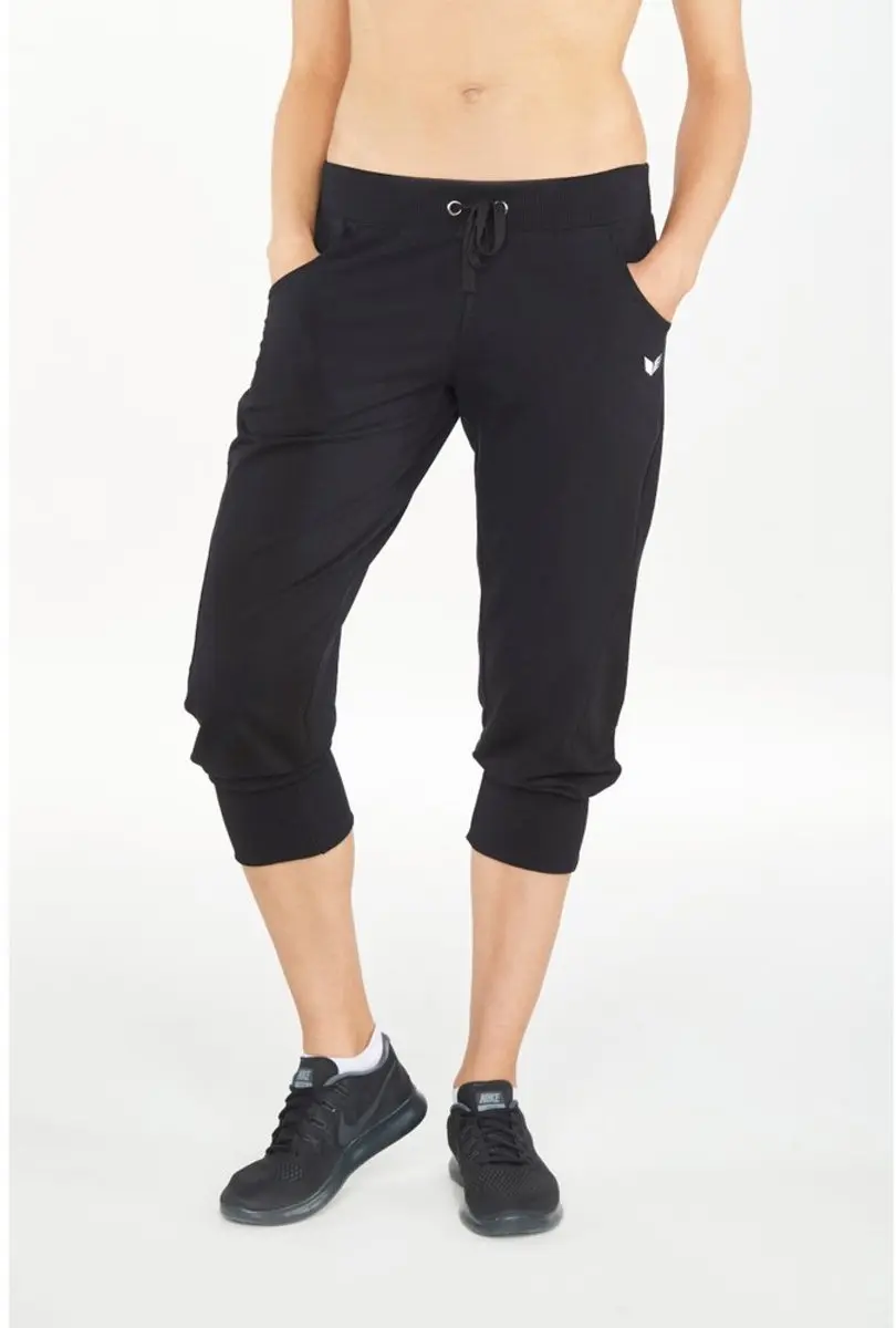 Erima 3/4 Sweatbroek Dames - Maat 34 - Zwart