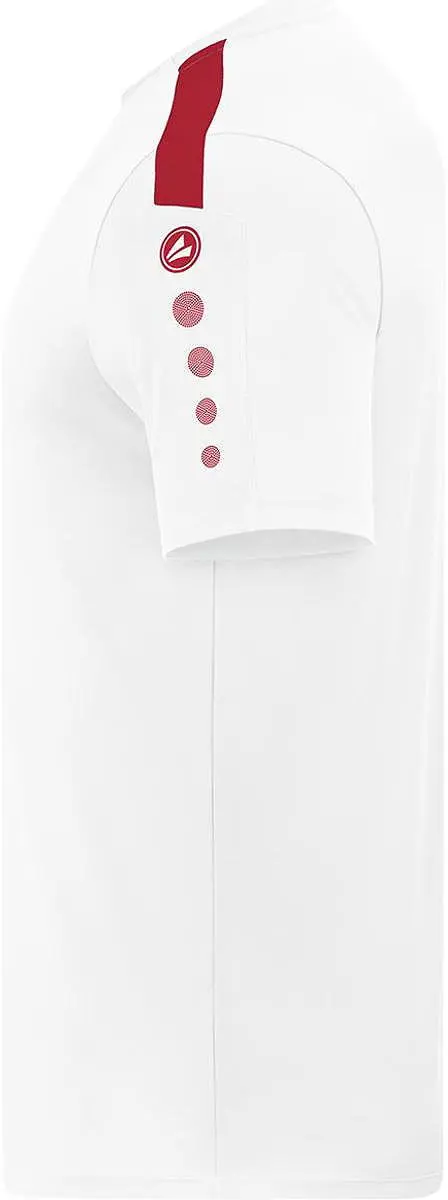 JAKO Power Shirt Korte Mouw Kinderen 140 - Rood/Wit