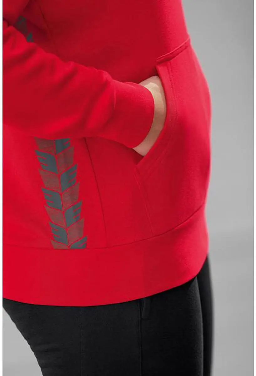 Erima Essential Team Sweatshirt Dames - Slate Grey/Rood - Maat 40