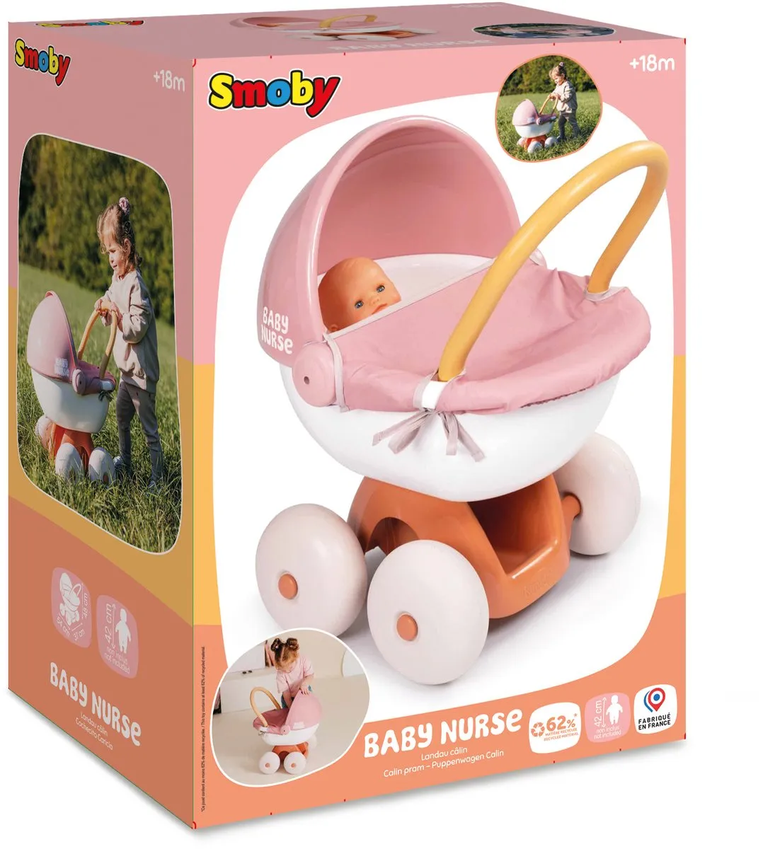 Smoby Baby Nurse Poppenwagen 7600220395