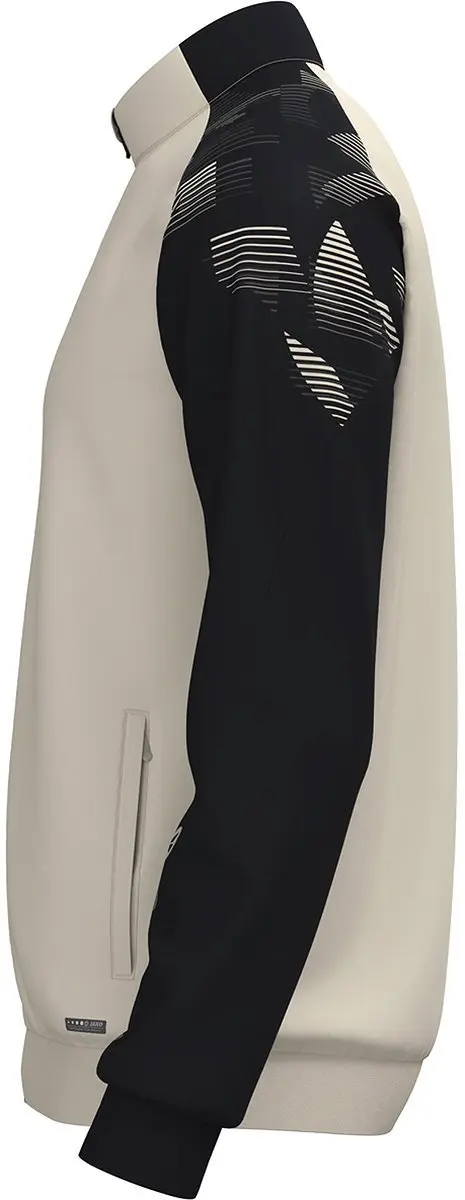 Jako Sonic Polyestervest Kinderen 116 - Off White/Zwart