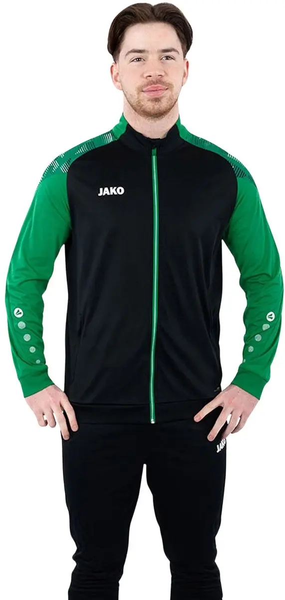JAKO Sonic Polyestervest Heren XXL - Zwart/Groen