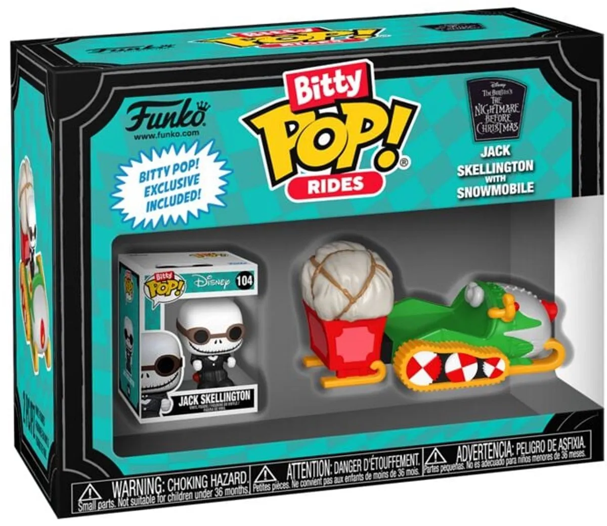Funko The Nightmare Before Christmas Jack Skellington Bitty Pop! Ride - Standard - afbeelding 6 van 6