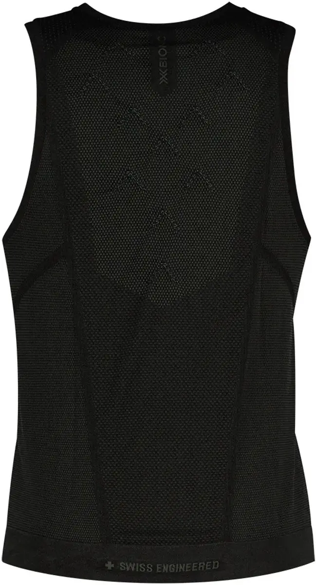 X-Bionic Xceed Run Tanktop Heren - M - X Zwart/Rhinogrijs