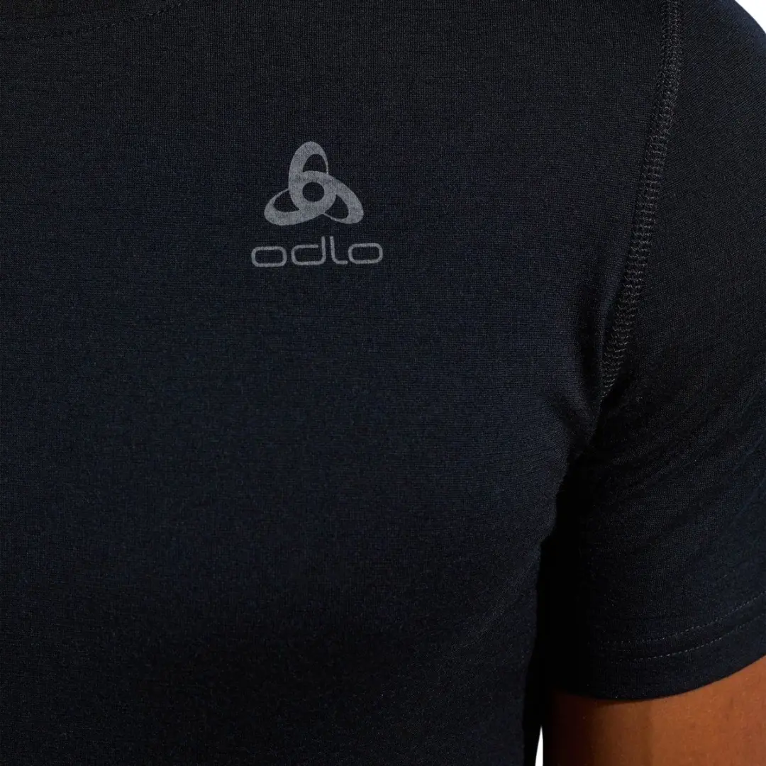 ODLO Natural Merino 200 Crew Neck Shirt Heren S - Zwart - afbeelding 4 van 6