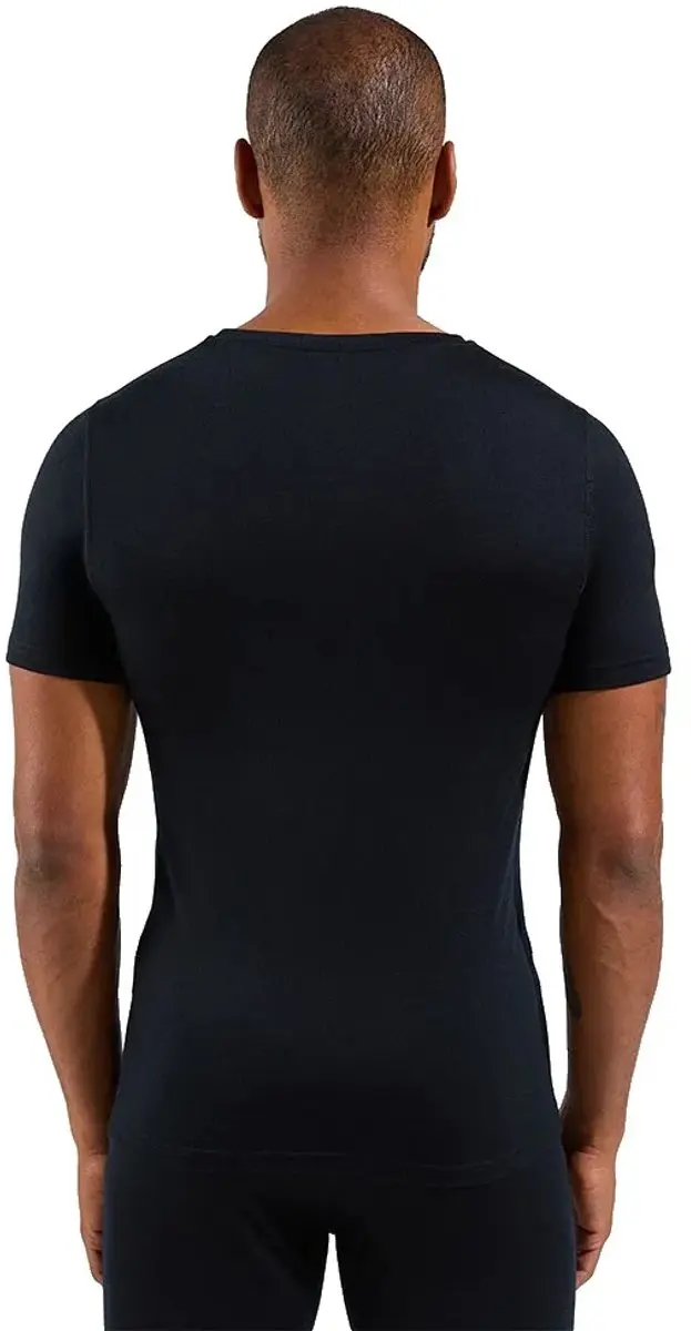 ODLO Natural Merino 200 Crew Neck Shirt Heren S - Zwart - afbeelding 2 van 6