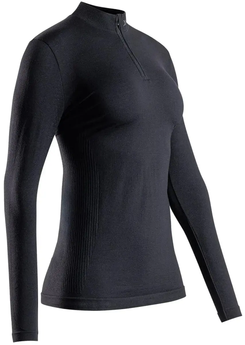 X-Bionic Mightywool Shirt Dames - XS - Zwart