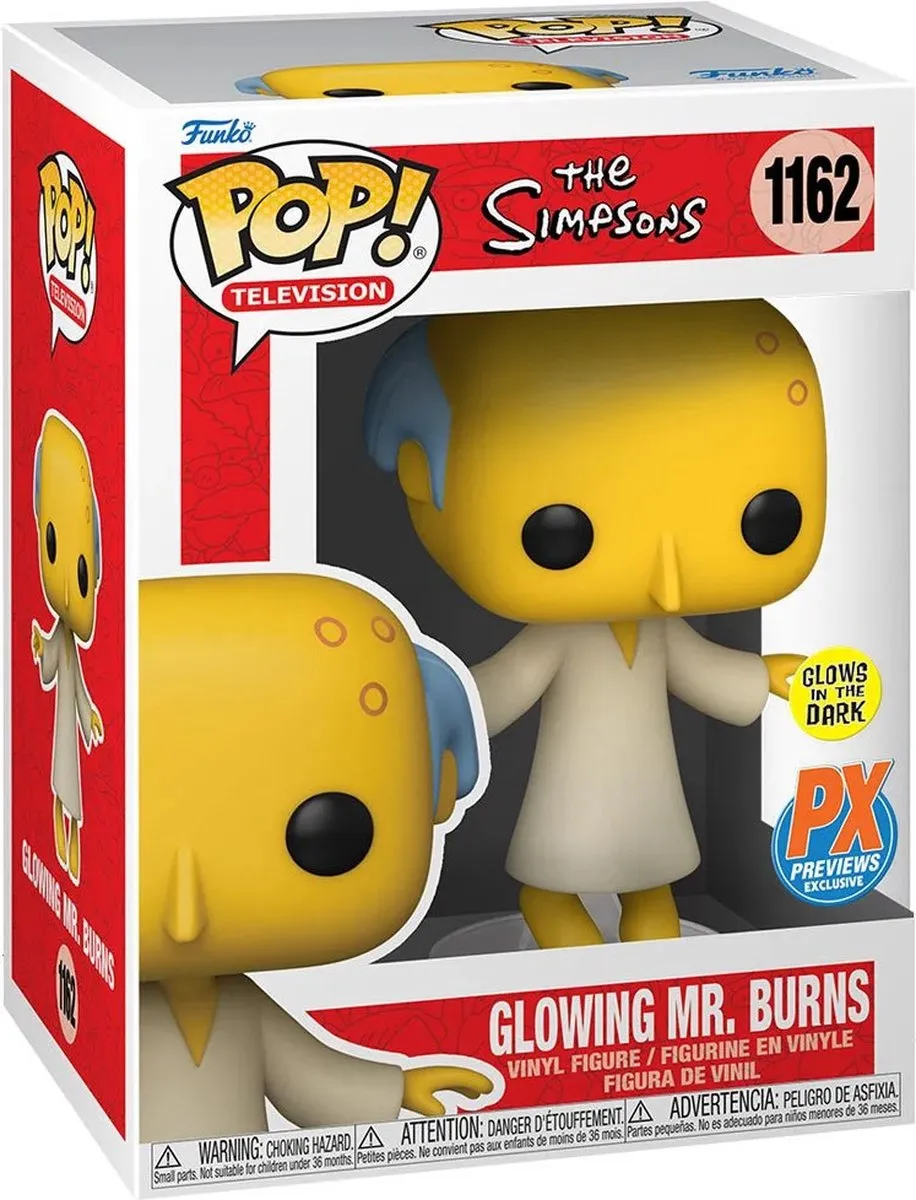 Funko Pop! The Simpsons Glowing Mr Burns - 58177 - 9cm - Multi - afbeelding 4 van 5