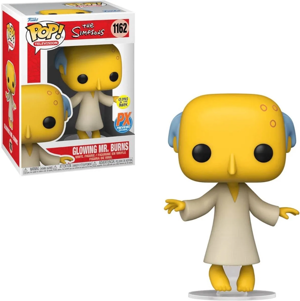 Funko Pop! The Simpsons Glowing Mr Burns - 58177 - 9cm - Multi - afbeelding 2 van 5