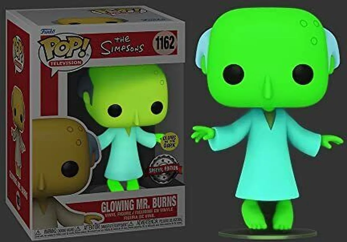 Funko Pop! The Simpsons Glowing Mr Burns - 58177 - 9cm - Multi - afbeelding 5 van 5