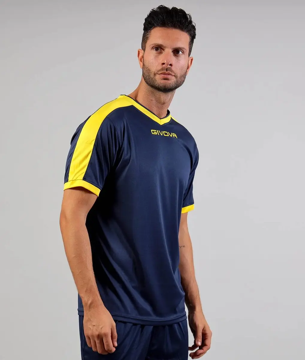 Givova Revolution Sportshirt - 3XL - Blauw-Geel